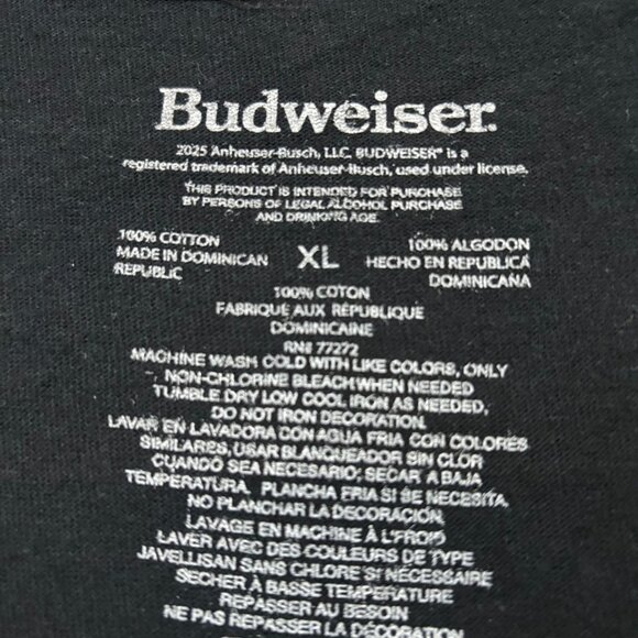 Budweiser This Bud's For You Oversized T-Shirt Size Extra Large - Picture 4 of 4
